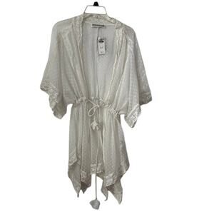 Abercrombie & Fitch White Lace Robe (size One size)-nwt